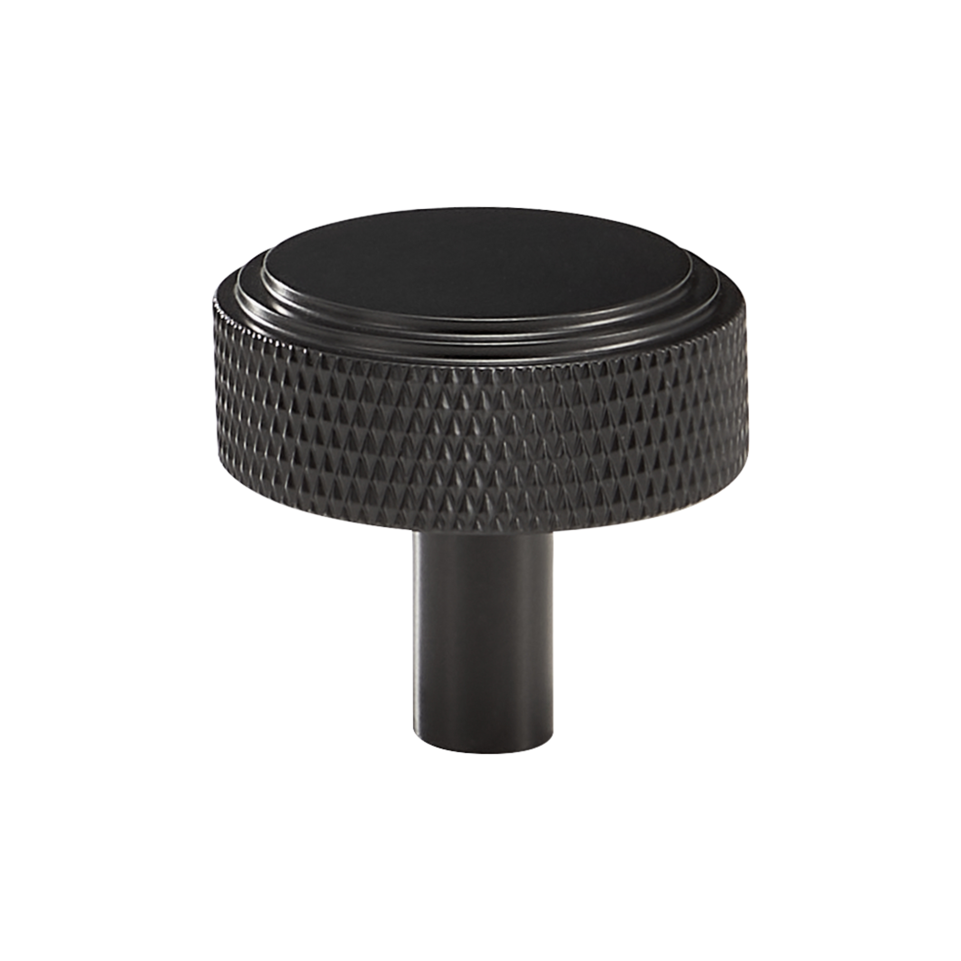 R03 knott ruglete knurled svart sort